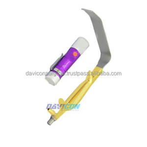 INSTRUMENTS de chirurgie plastique TEBBETTS FIBER optique avec lumière LED rétracteur de poitrine 150mm x 30mm lame extrémité lisse - Product Image 6