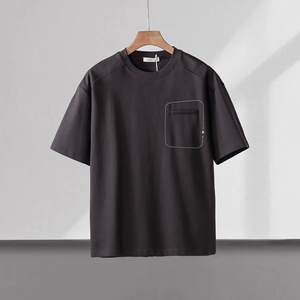 เสื้อยืดโอเวอร์ไซส์สไตล์วินเทจสำหรับทุกเพศ ผ้าคอตตอนหนา เสื้อยืดคุณภาพสูงแบบสั่งทำพิเศษสำหรับผู้ชาย เหมาะสำหรับวิ่งจ๊อกกิ้งและวิ่งออกกำลังกาย - Product Image 1