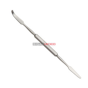 Dissecteur à double extrémité à bout arrondi 190 mm, écarteur périostal à double extrémité, grattoir osseux chirurgical en acier inoxydable, orthopédique, dentaire - Product Image 3