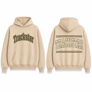 เสื้อฮู้ดดี้ Trackstar ผลิตตามสั่งสำหรับผู้ชายและผู้หญิง ทรงโอเวอร์ไซส์ ผ้าฝ้ายฟลีซ สวมหัว สไตล์ลำลอง ชุดกีฬา ผลิตจากโรงงาน จำหน่ายส่ง รุ่น TS-HD-050 - Product Image 2