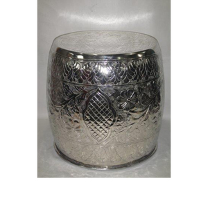 Modern <b>Round</b> Marble Top <b>Nesting</b> Side <b>Tables</b> with Metal Frame Living Room Furniture Decorative Accent <b>Table</b> - Product Image 1