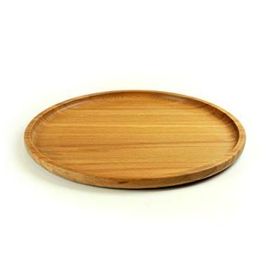 Ensemble d'assiettes en bois de qualité supérieure avec finition naturelle pour les mariages, les banquets et les entreprises de restauration - Product Image 2