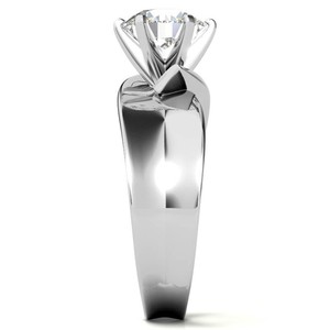 Anillo de Moissanita Tallada en Plata de Ley 925 con Baño de Oro de 18K, Engaste de Garras, Joyería de Lujo para Compromiso, Boda, Promesa y Aniversario - Product Image 3