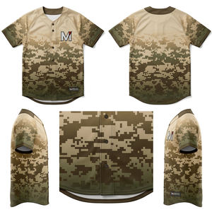 Uniformes de Béisbol Personalizados por Sublimación al por Mayor, Conjuntos para Equipos, Tela Transpirable y Ligera, Equipamiento de Béisbol con Botones Completos - Product Image 6