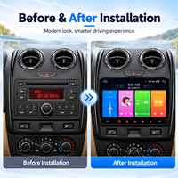 HANTUE Autoradio Android 9 pouces avec GPS, écran tactile, lecteur multimédia, radio DSP/Carplay 2DIN, unité principale Android Carplay