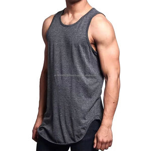 Wholesale Price Soft Cotton Fabric <b>Men</b> Sleeveless Tank <b>Top</b> Gym Training Athletic Workout Wear <b>Men's</b> Bodybuilding Tank <b>Top</b> - Product Image 6