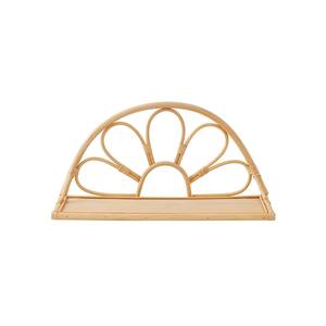 Estante de Exhibición Infantil de Ratán Tejido a Mano Ecológico, Estante de Pared para Guardería con Forma de Sol, Estante Boho Natural Hecho a Mano, Precio de Fábrica al por Mayor - Product Image 1