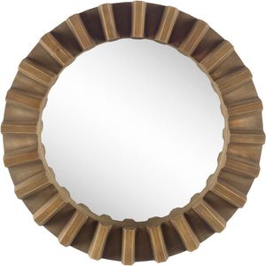 Luxury <b>Round</b> Sunburst <b>Wall</b> <b>Mirror</b> Decorative Wooden Frame Accent <b>Mirror</b> - Product Image 1
