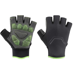 Men Half <b>Finger</b> Fitness Gloves PU Material Non Slip Breathable Adjustable Wrist <b>Strap</b> for Gym Weight Lifting - Product Image 2