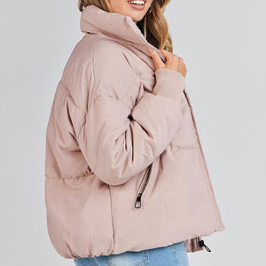 Breathable Quilted Women's Winter Puffer <b>Jacket</b> with Hood Nylon Lining <b>Canvas</b> Fabric Customizable <b>for</b> Ladies - Product Image 2