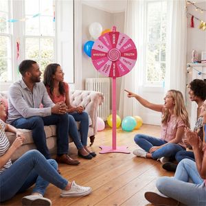 Ruota della Fortuna Regolabile in Altezza da 18 Pollici, Girevole e Fluida, 2-in-1 da Tavolo e da Terra, per Eventi di Carnevale - Product Image 2
