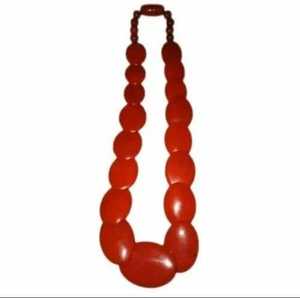 Collier classique en résine turquoise à perles rondes, bijou fantaisie pour femme, pièce maîtresse pour les soirées - Product Image 5