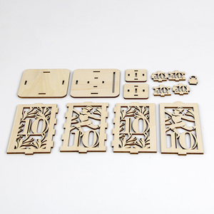 Lampes en bois personnalisées, classiques, écologiques, découpées au laser, à motif floral, veilleuses, lanternes, porte-bougies, pour festivals, Noël, MULTI - Product Image 5