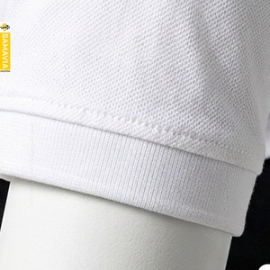 SAMAVIA Polo Homme Blanc à Manches Courtes Couleur Unie Décontracté Tissu Oxford Tissé Coupe Classique Boutons Fabricant - Product Image 5