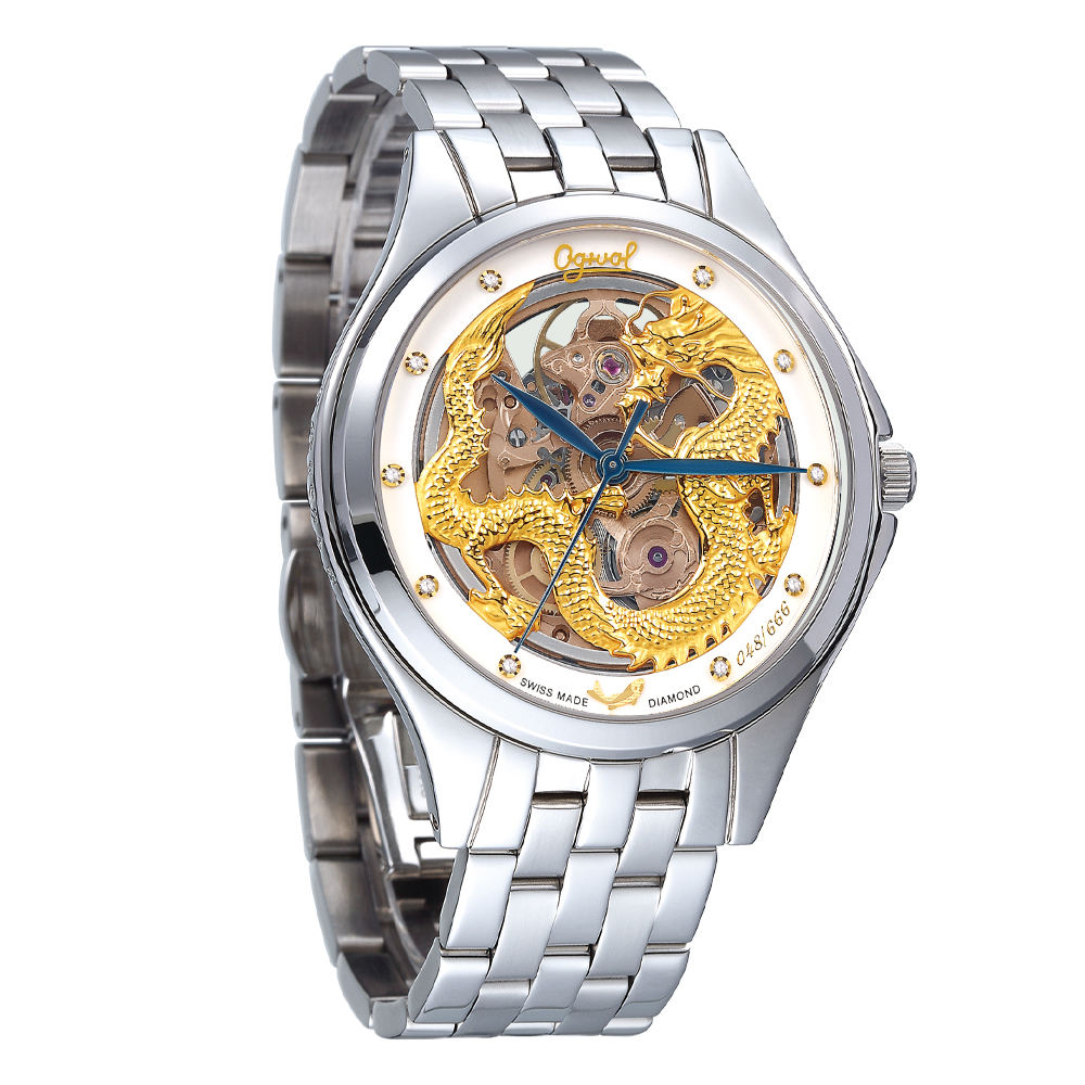 Automat Movement Dragon Skeleton Watch For Man 