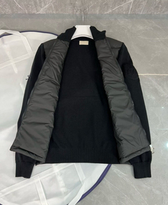 Veste matelassée en duvet d'oie pour homme avec logo personnalisé, taille plus, chaude pour l'hiver, réversible, imperméable, anti-UV, avec capuche amovible - Product Image 5