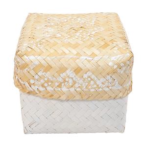 Caja de bambú natural duradera del artículo decorativo único al por mayor, cesta de almacenamiento de bambú de la artesanía de Vietnam - Product Image 3