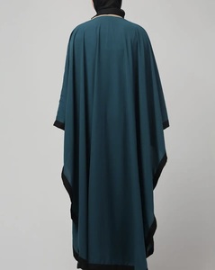 Kaftan Abaya Tendance Fait Main, Robe Kaftan Marocaine Arabe à Manches Longues en Polyester, Coupe Droite Décontractée pour Soirée et Fête, Évasée - Product Image 6