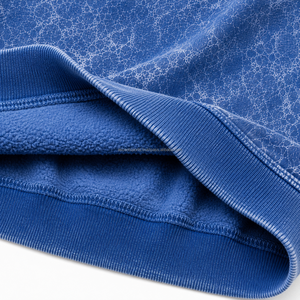 Sudadera de cuello redondo para hombre con lavado ácido, estilo vintage, oversize, de forro polar grueso, con logotipo personalizado, fabricante OEM ODM, venta al por mayor - Product Image 5