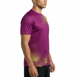 Camiseta Deportiva Personalizada OEM para Hombre, Transpirable, de Secado Rápido, para Gimnasio, Running, Fútbol, Entrenamiento, Servicio OEM - Product Image 3