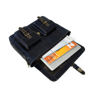 Elegante Maletín para Portátil de Cuero Genuino para Profesionales de Oficina y Reuniones de Negocios - Product Image 3