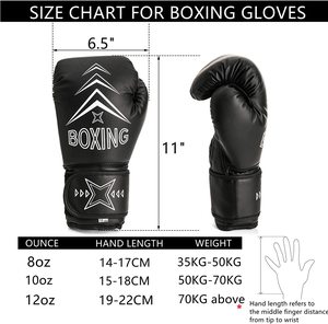 Guantes de Boxeo de Entrenamiento de Muay Thai de Piel Sintética Personalizables de Última Moda, Ligeros, Impermeables, con Correa de Muñeca Ajustable y Dedos Completos - Product Image 6