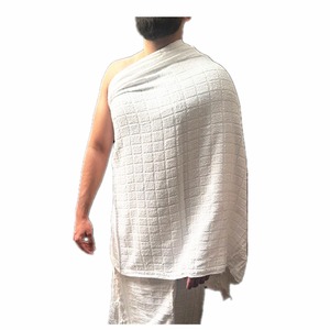 Luxury Elegant Umrah Hajj Ihram Dress <b>Abaya</b> Muslim Men's 100% Cotton Lightweight Breathable Ihram - Product Image 5