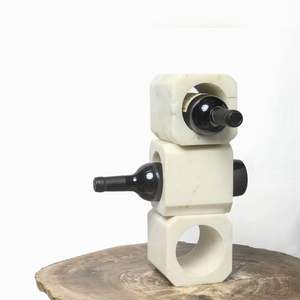 อุปกรณ์เสริมสำหรับดื่มไวน์, ภาชนะใส่เครื่องดื่มทำจากหินธรรมชาติ, ที่แช่ไวน์หินอ่อน, ขวดไวน์แดงทำมือจากหิน - Product Image 4