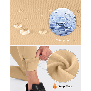 Collants de course thermiques pour hommes avec 3 poches zippées, leggings de compression pour l'entraînement, pantalons de cyclisme, collants de sport pour la randonnée et le jogging - Product Image 5