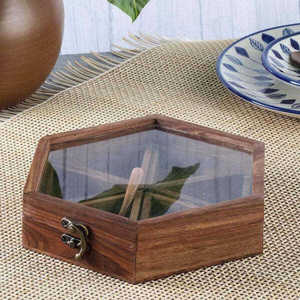 Molinillo de especias y nueces rectangular de madera de pino pulida, imitación antigua, multiusos, personalizado, con 9 compartimentos, ecológico y apto para lavavajillas. - Product Image 2