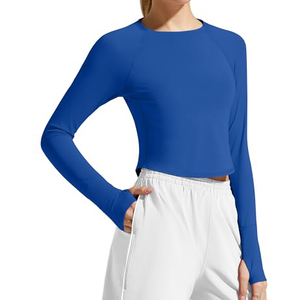 Top de Yoga de Alta Calidad para Mujer, para Gimnasio, Color Básico, Nuevo Diseño, Camiseta Deportiva de Fitness, Top de Yoga de Alta Elasticidad para Entrenamiento - Product Image 4