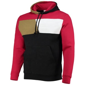 Pull à capuche unisexe en coton 100 % avec blocs de couleur, style uni, pour homme, coupe oversize, idéal pour l'hiver – Vêtements en gros - Product Image 1