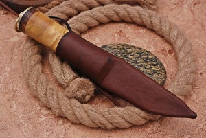 Couteau médiéval, couteau de ceinture, acier au carbone forgé à la main 1095 Couteau médiéval, couteau de ceinture, acier au carbone forgé à la main 1095 4174 - Product Image 6