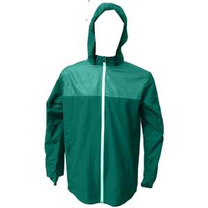Veste à capuche zippée pour homme, couleur unie, imperméable, décontractée, pour le printemps, coupe classique, polyester, manches longues - Product Image 5