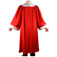 Robes de Chorale Unisexe Classiques Bleues et Jaunes en Soie et Polyester Respirant, Finition Mate, Service OEM, Broderie Personnalisée de Haute Qualité
