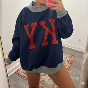 Sudadera de Forro Polar Oversize para Mujer con Cuello Alto y Logo Personalizado, Estilo Urbano, Premium, Lisa, Manga Larga, 100% Algodón, Ropa de Moda - Product Image 1