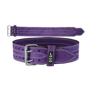 Advanced Leather Weightlifting Belt for Powerlifting Gym Equipment with Genuine Leather and Heavy Duty <b>Adjustable</b> Buckle System - Product Image 2