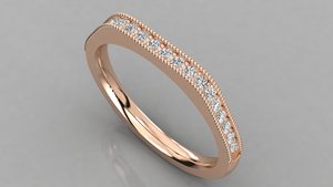 Loista Jewels Classic 18K Solid Gold Eternity Band <b>Ring</b> Brilliant Cut Diamond Channel Setting IGI Certified Luxury Unisex - Product Image 5