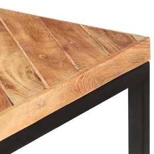 โต๊ะอาหารไม้สักแท้ หน้าโต๊ะไม้ธรรมชาติ ขาสีดำ - Product Image 6