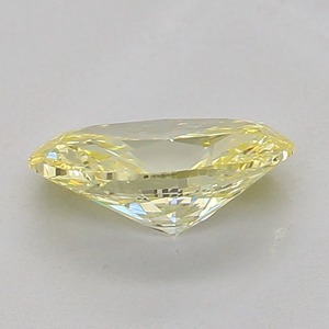 Diamant Jaune Fantaisie Ovale de 0,69 ct, Clarté VVS2, Coupe Excellente, Certifié, pour Bijoux Fins et Bagues de Fiançailles - Product Image 2