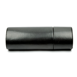 Étui à lunettes cylindrique unique en cuir PU rigide - Product Image 2