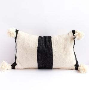 Modern Country Decorative Stripe Throw Pillow <b>Cover</b> Farmhouse Black and White Stripe Cushion <b>Cover</b> - Product Image 4