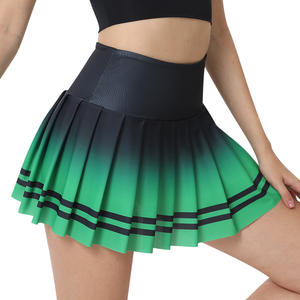 Shorts de sport et de yoga personnalisés avec logo, avec jupe respirante et poche, doublure plissée pour le golf, le badminton et le tennis - Product Image 4