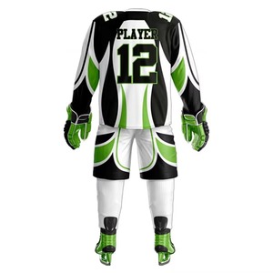 Uniformes de hockey sur glace unisexes de haute qualité 100% polyester les plus populaires - Tailles plus grandes, respirants et anti-humidité - Product Image 6