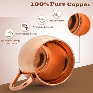 Stylish Copper Mule <b>Mug</b> Perfect for Moscow Mule Cold Coffee and Refreshing Drinks from Indian Manufacturer and Supplier - Product Image 6