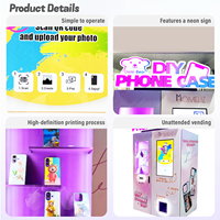 Distributeur automatique de coques de smartphone DIY instantané avec intégration POS activée par SDK, écran tactile 32 pouces et options de paiement multiples