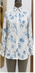 Camisa Elegante de Manga Larga con Estampado Floral y de Leopardo para Mujer, Blusa Formal de Trabajo para Invierno - Product Image 4