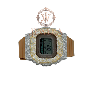 Premium Quality Moissanite <b>Rubber</b> Diamond <b>Watch</b> for Corporate Gifting Weddings and Professional Styling Available for Best Price - Product Image 3