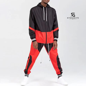 <b>Vintage</b> Color Block <b>Windbreaker</b> Jacket Wholesale Unisex Hip Hop Streetwear Lightweight Waterproof Tracksuit Clothing 2026 - Product Image 5