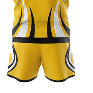 ออกแบบโลโก้ของคุณเอง ชุดรักบี้แขนสั้น ขายดี ชุดรักบี้ใส่สบายสำหรับทุกเพศ - Product Image 6